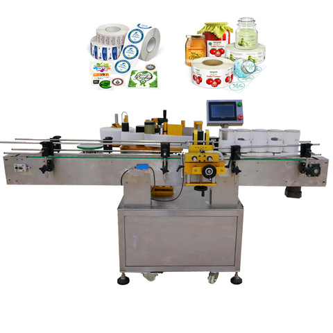 Máquina rotativa de rotulagem de adesivos adesivos de alta velocidade para garrafas redondas quadradas 