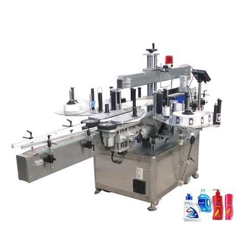 Máquina automática de rotulagem de adesivos de mesa para garrafas redondas, latas, jarros, máquina de rotulagem 