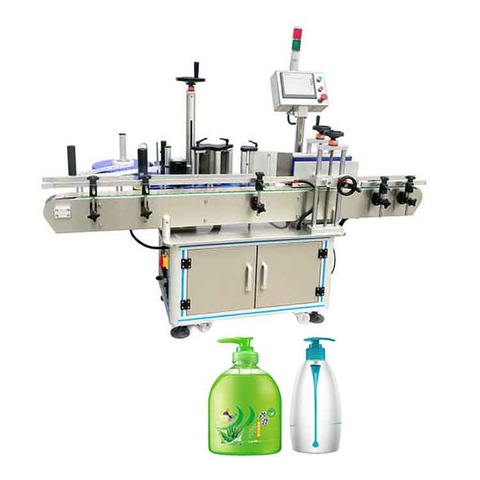 Máquina de rotulagem de etiqueta oval de garrafa de água mineral plástica automática de mesa de controle PLC de alta qualidade 