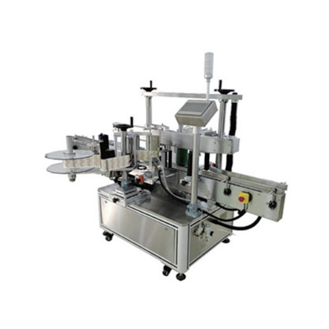 Máquina automática de etiquetagem superior com ampola de tampa plana / máquina aplicadora de etiquetas de superfície plana adesiva 