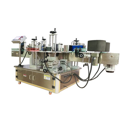 Máquina de rotulagem semiautomática de papel para garrafas de vinho redondo Máquina de rotulagem de garrafas de cerveja Máquina de adesivos para garrafas de animais de estimação Latas 