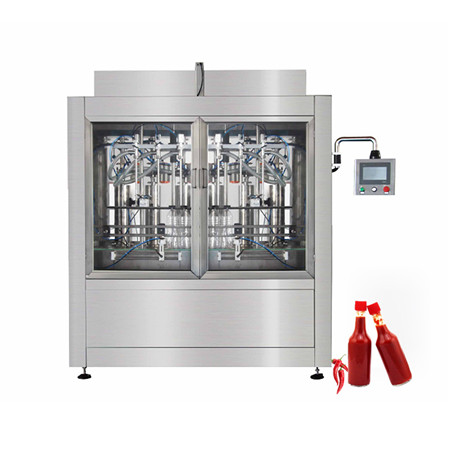 Máquina automática de enchimento de pasta para engarrafamento de água líquida 
