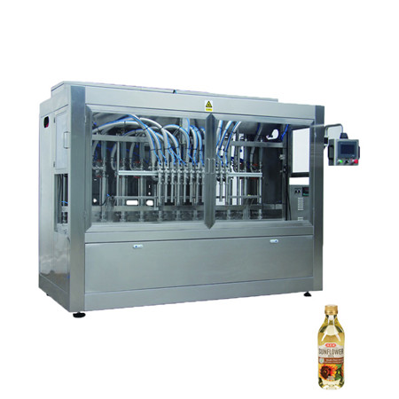 Máquina de tamponamento e enchimento de garrafas de azeite vegetal comestível para cozimento líquido automático 