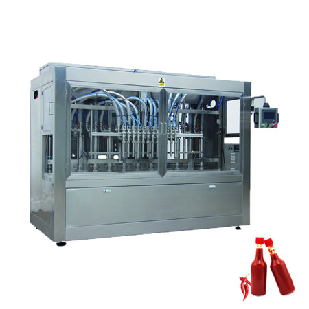 Linha de enchimento viscoso para enchimento de líquidos automático, máquina de embalagem de bebidas 