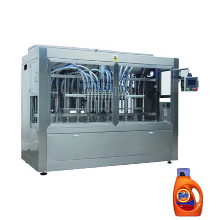 Equipamento de enchimento automático de pistão líquido viscoso Máquina de embalagem de engarrafamento de detergente completo para desinfetante de mãos / pasta de tomate / gel de álcool / óleo comestível 
