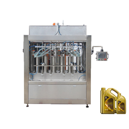 Máquina automática de enchimento de óleo de rotulagem de linha de produção de óleo para óleo de palma / mostarda / freio / motor 